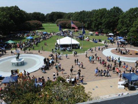 Kaufman Mall on ODU Campus